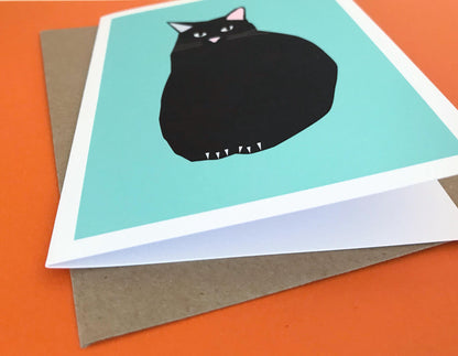 Cat - Greeting, Birthday Card