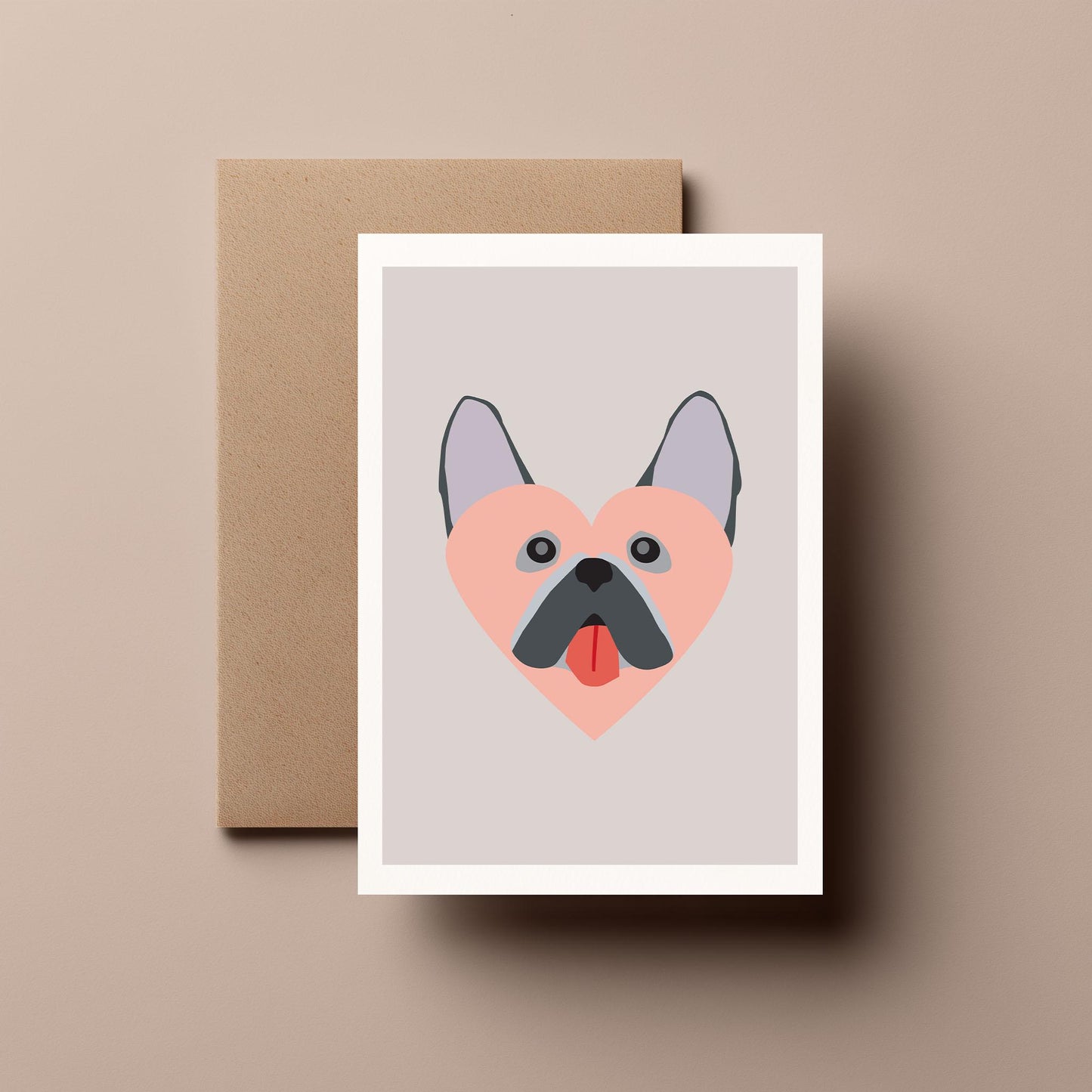 French Bulldog - Greeting, Anniversary, Birthday Card