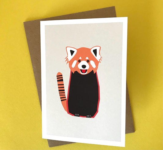 Red Panda - Greeting, Birthday Card