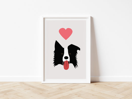 Border Collie - Sheepdog, Art print A5/A4/A3
