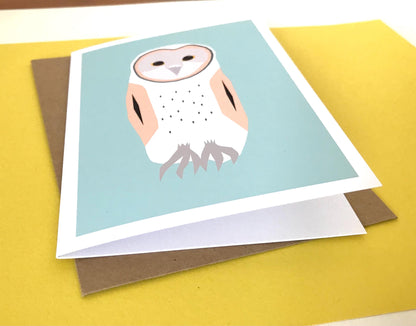 Barn Owl - Greeting, Birthday Card