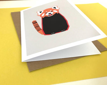 Red Panda - Greeting, Birthday Card