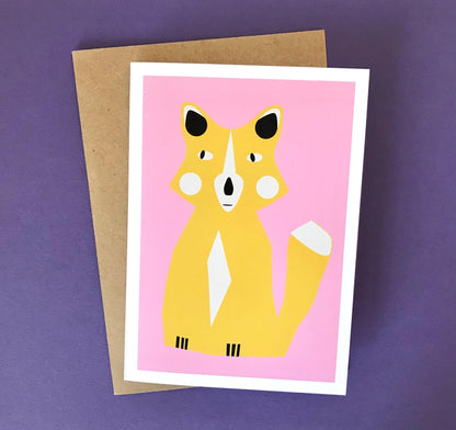 Fox - Birthday, Greeting Card