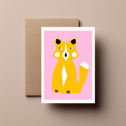 Fox - Birthday, Greeting Card