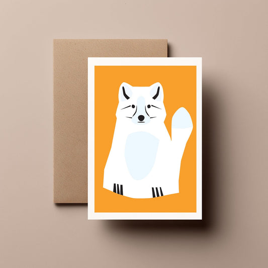 Arctic Fox - Birthday, Christmas Card