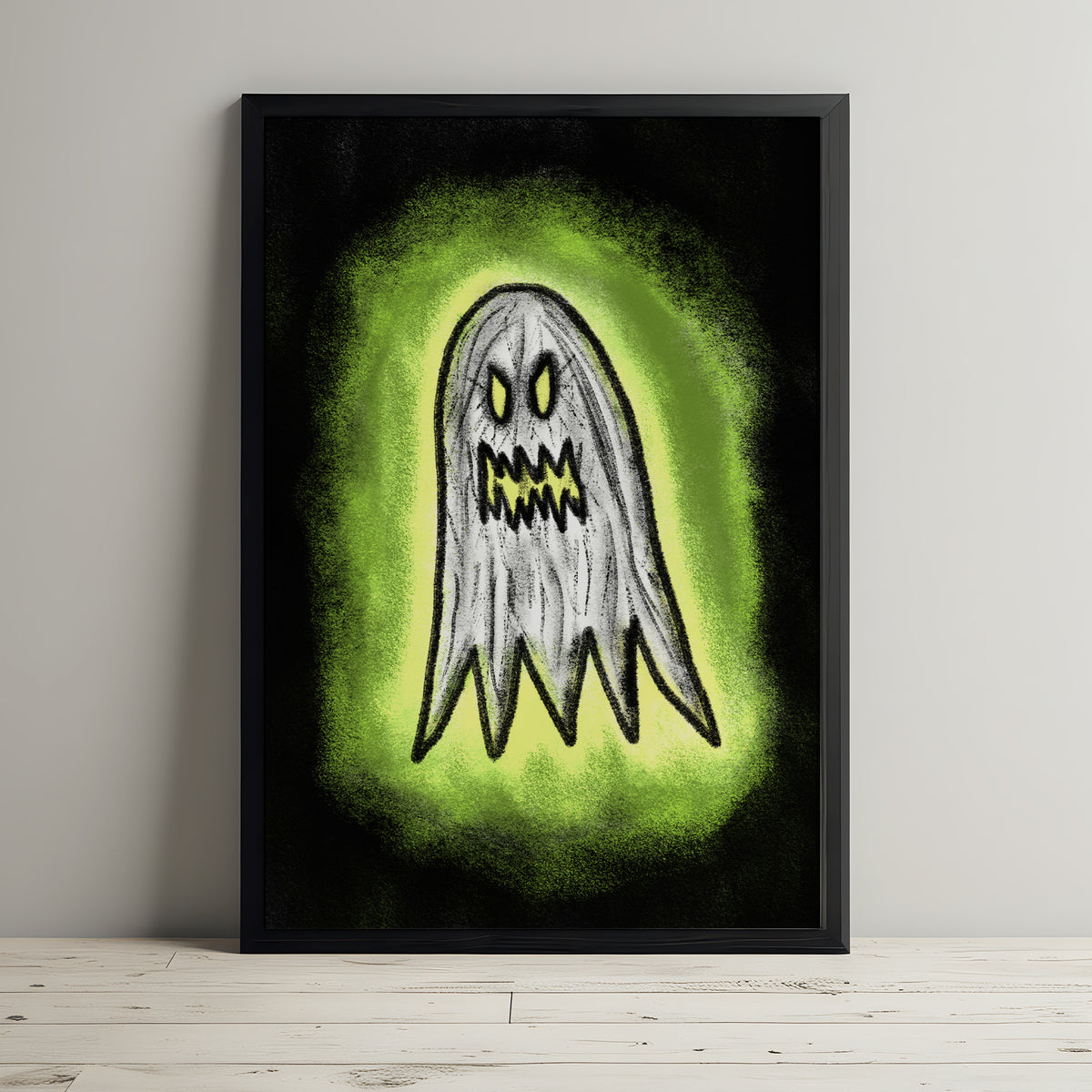 Scary Ghost Print - Spooky Skull Print, Creepy Halloween Print, Horror