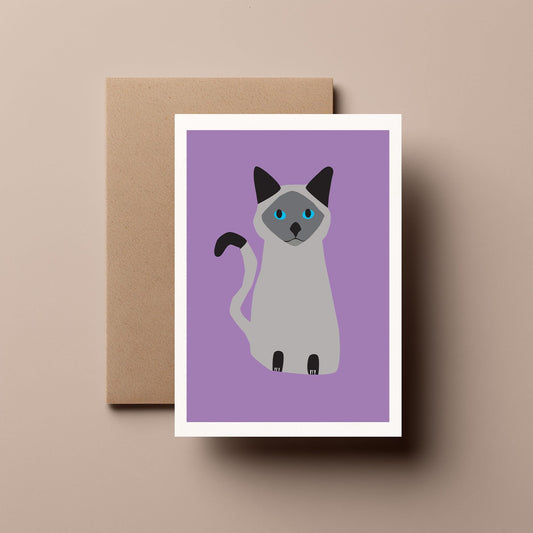 Ragdoll Cat - Greeting, Birthday Card