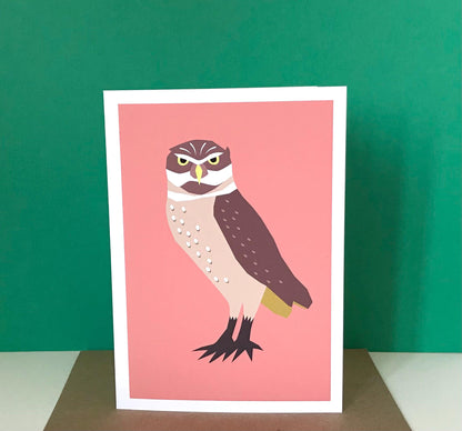 Owl - Greeting, Birthday Card