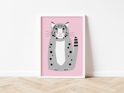 Snow Leopard - Art print A5/A4/A3