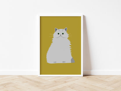 Persian Cat - Art print A5/A4/A3