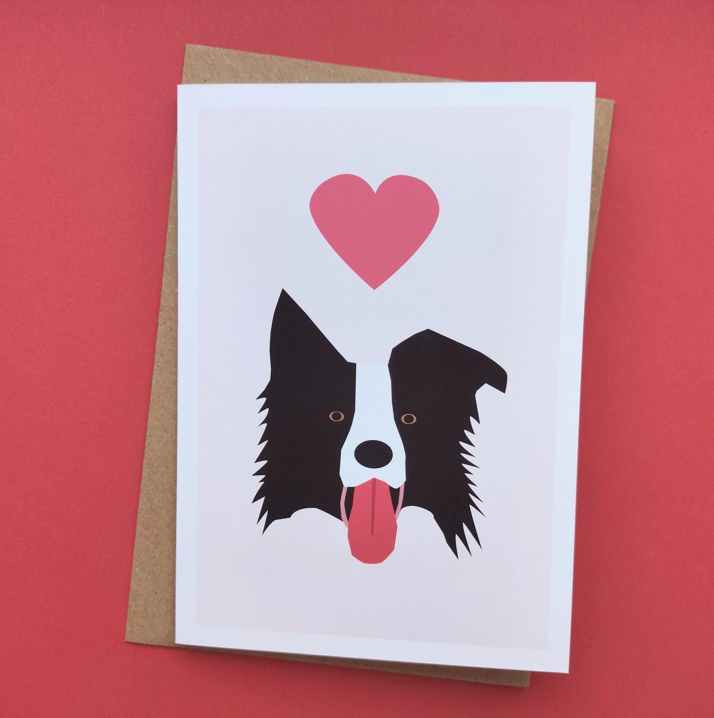 Collie Dog - Greeting, Valentines, Birthday Card