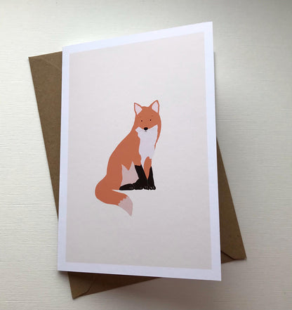 Fox - Greeting, Birthday Card