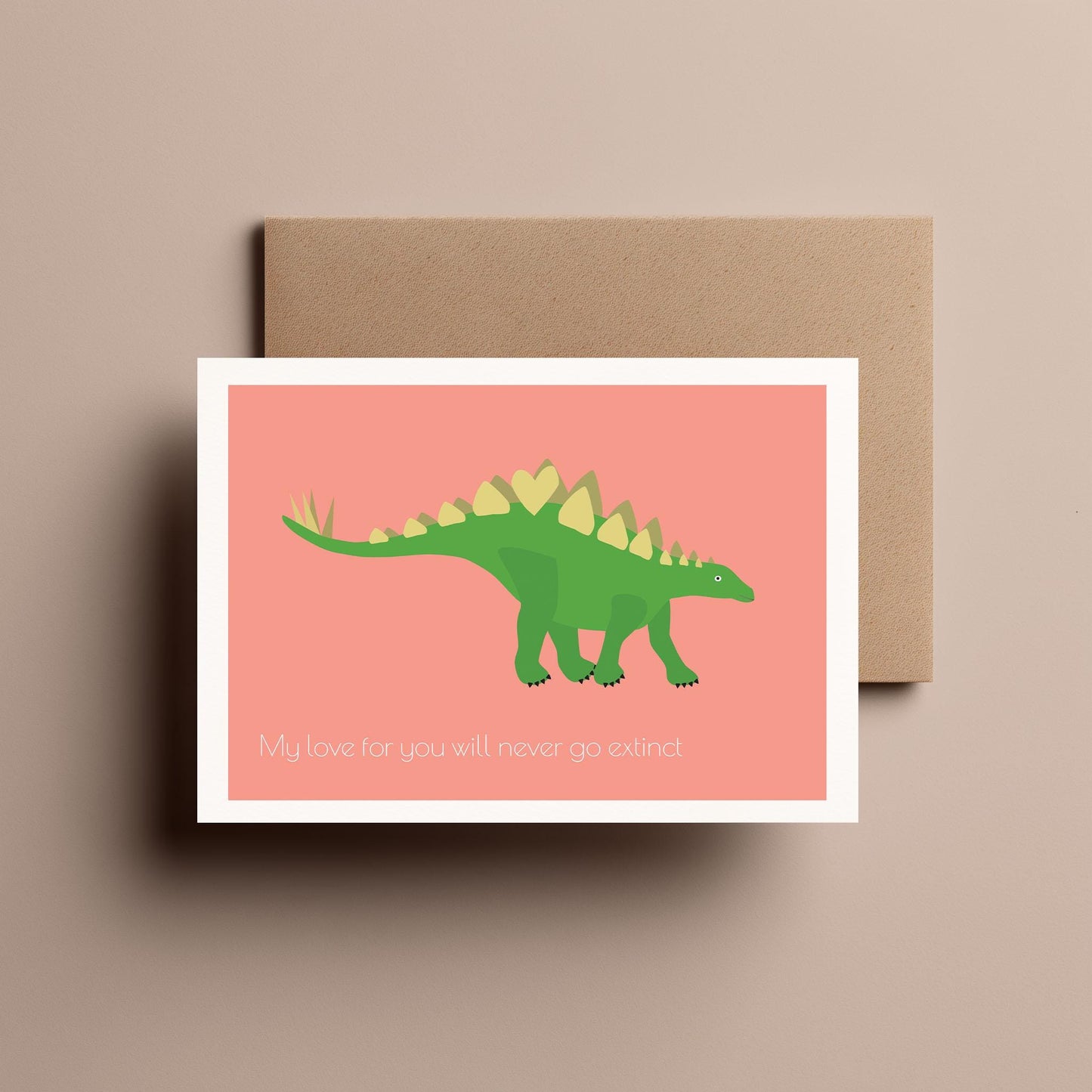My love for you will never go extinct - Dinosaur Valentines, Greeting, Anniversary Card