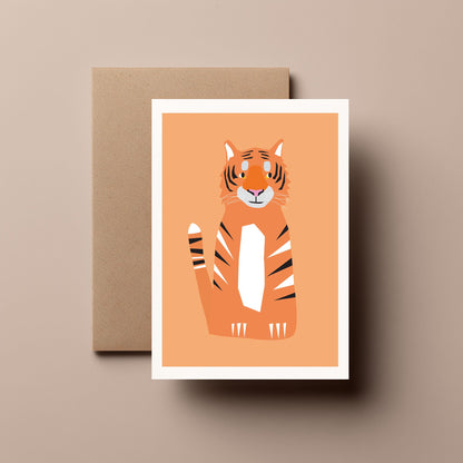 Tiger - Greeting, Birthday Card
