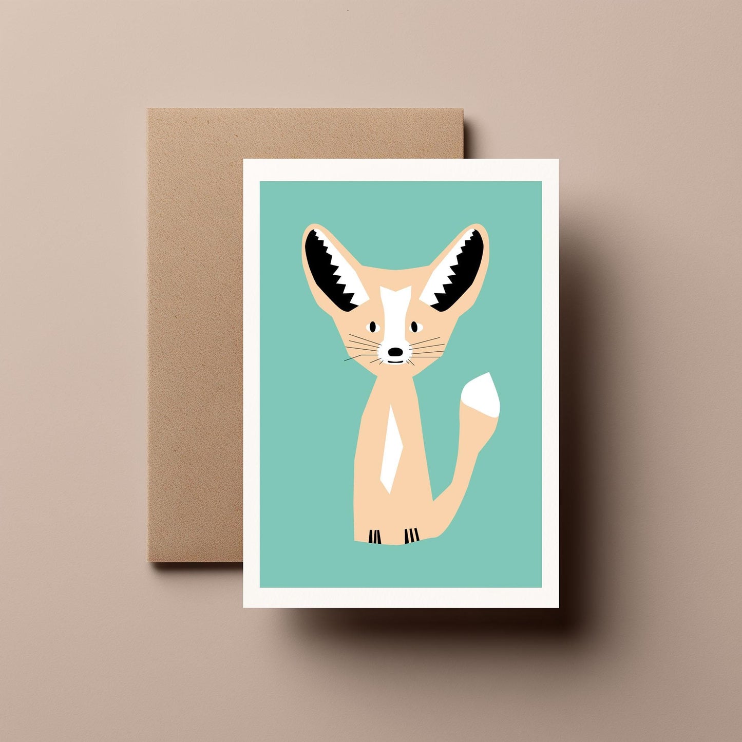 Fennec Fox - Greeting, Birthday Card