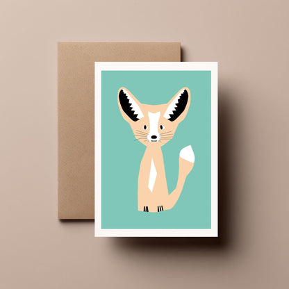 Fennec Fox - Greeting, Birthday Card