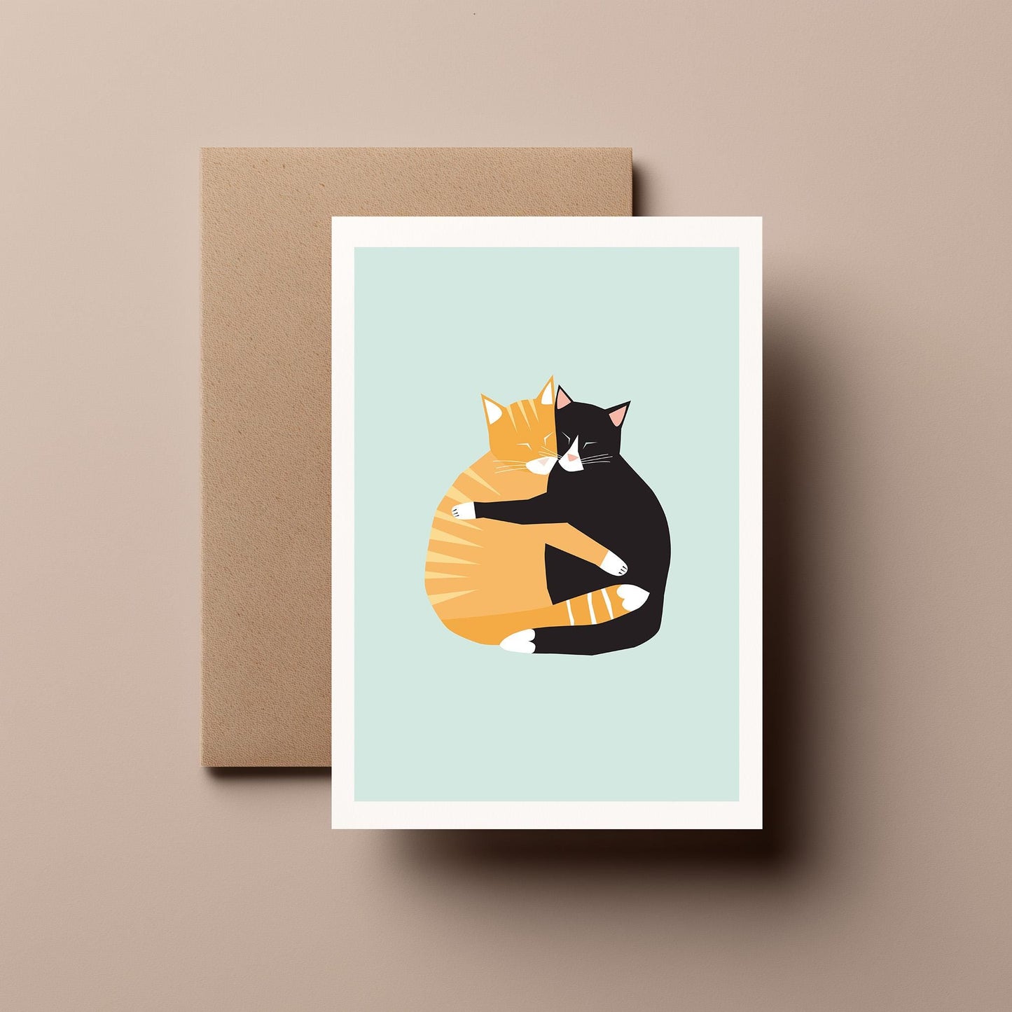 Cat Love Card - Cute Funny Valentine’s Day, Anniversary, Love Greeting or Just Because Card for Cat Lovers - Gifts for Him or Her