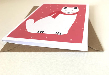 Arctic Fox - Christmas Card
