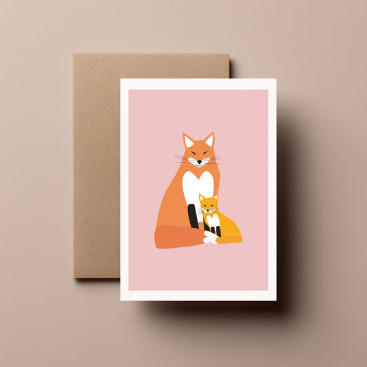 Fox & Cub - Mother’s Day, Greeting Card
