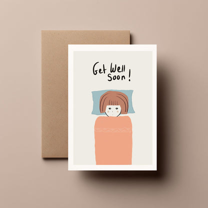Get Well Soon Card – Cute & Funny Greeting Card for Friends, Family and Loved Ones - Gifts for Her or Him