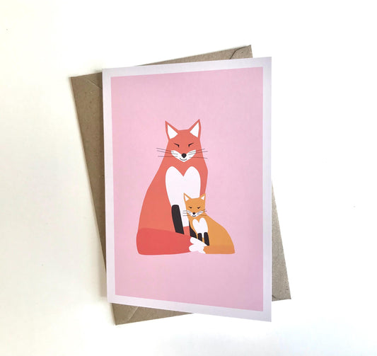 Fox & Cub - Mother’s Day, Greeting Card
