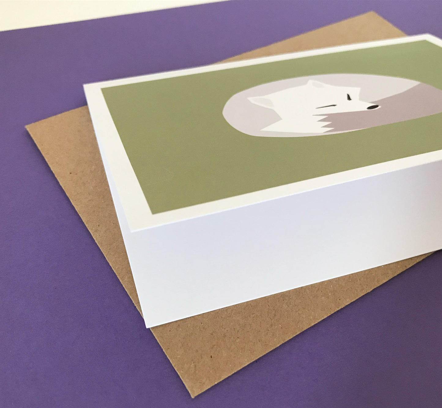 Arctic Fox - Greeting, Christmas Card