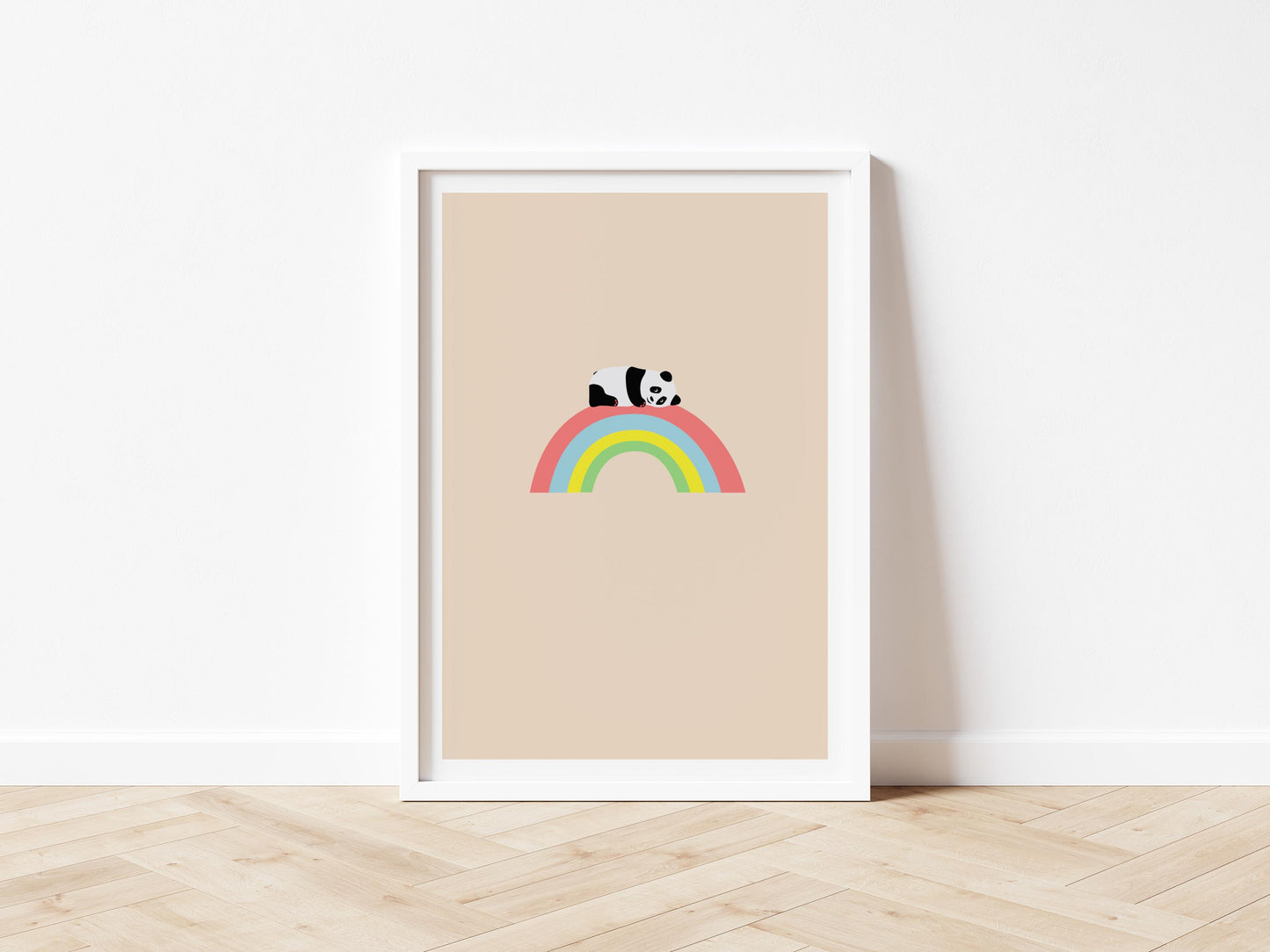 Panda Cub Rainbow - Art print A5/A4/A3