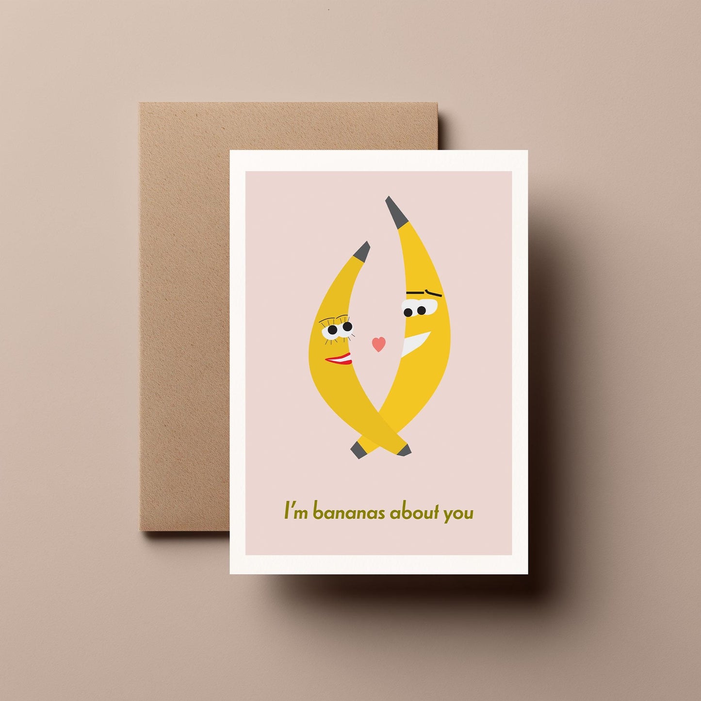 Banana - Valentines, Greeting, Anniversary Card