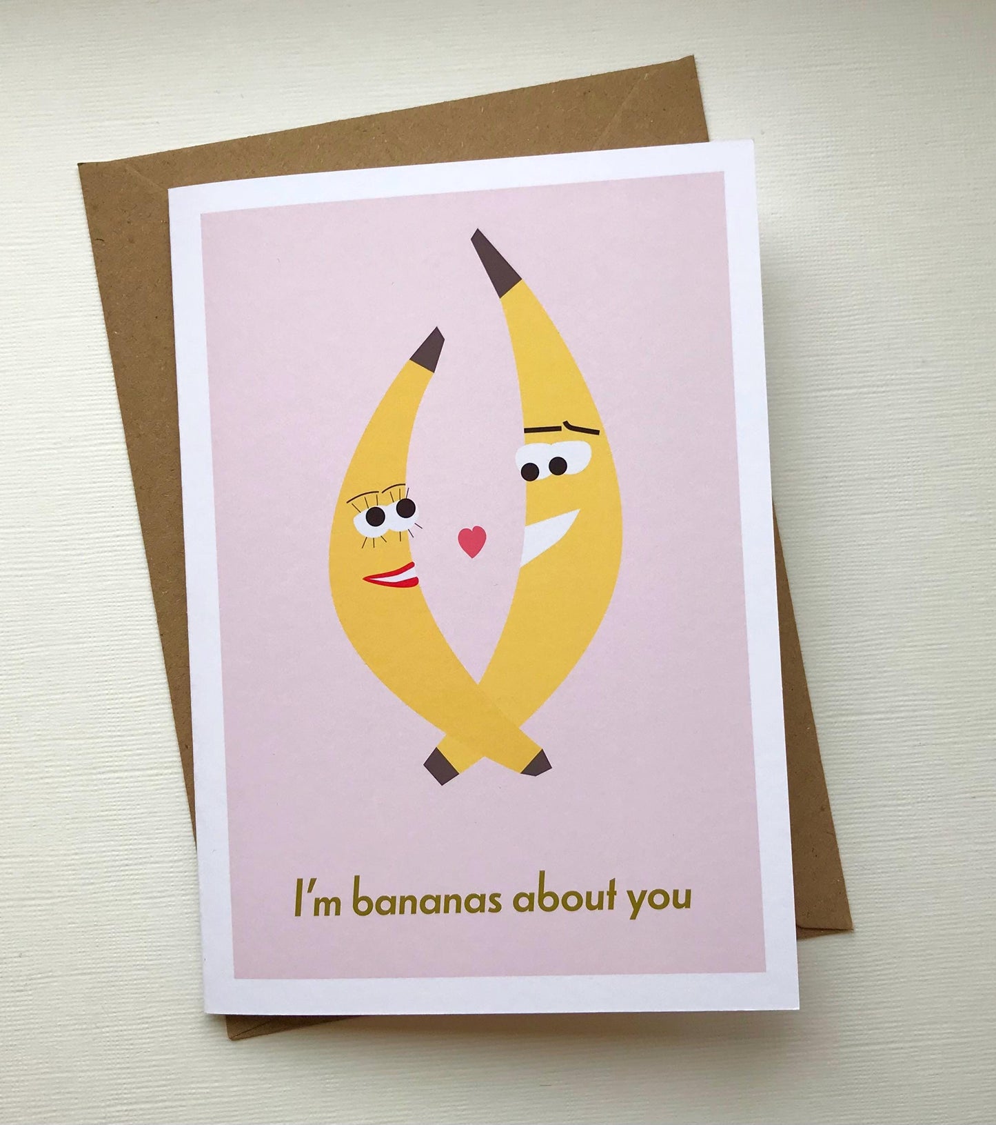 Banana - Valentines, Greeting, Anniversary Card