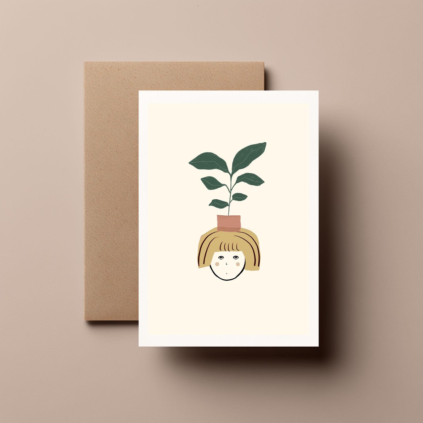 Plant lady - Greeting, Birthday Card