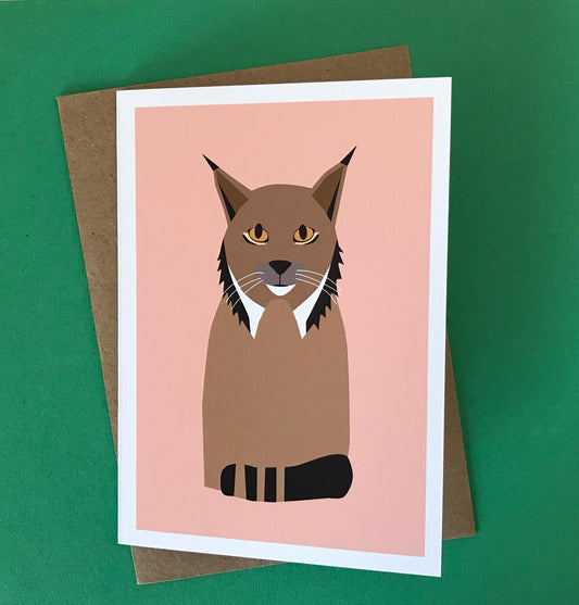 Iberian Lynx - Greeting, Birthday Card