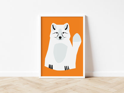 Arctic Fox - Art print A5/A4/A3