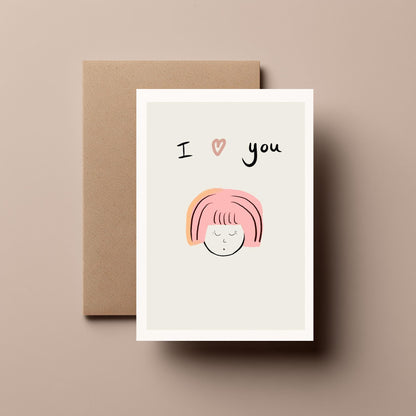 I Love You Card – Cute & Funny Romantic Greeting Card for Anniversary, Valentine’s Day or Just Because - Gifts for Her or Him